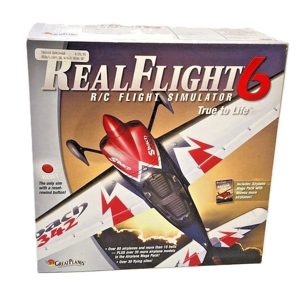 RealFlight 6 RC Flight Simulator InterLink Elite Futaba Controller M2